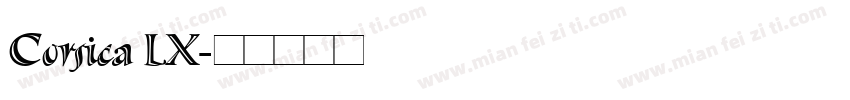 Corsica LX字体转换